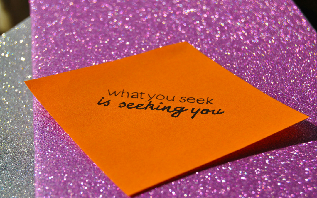 Inspirational quote on colorful background