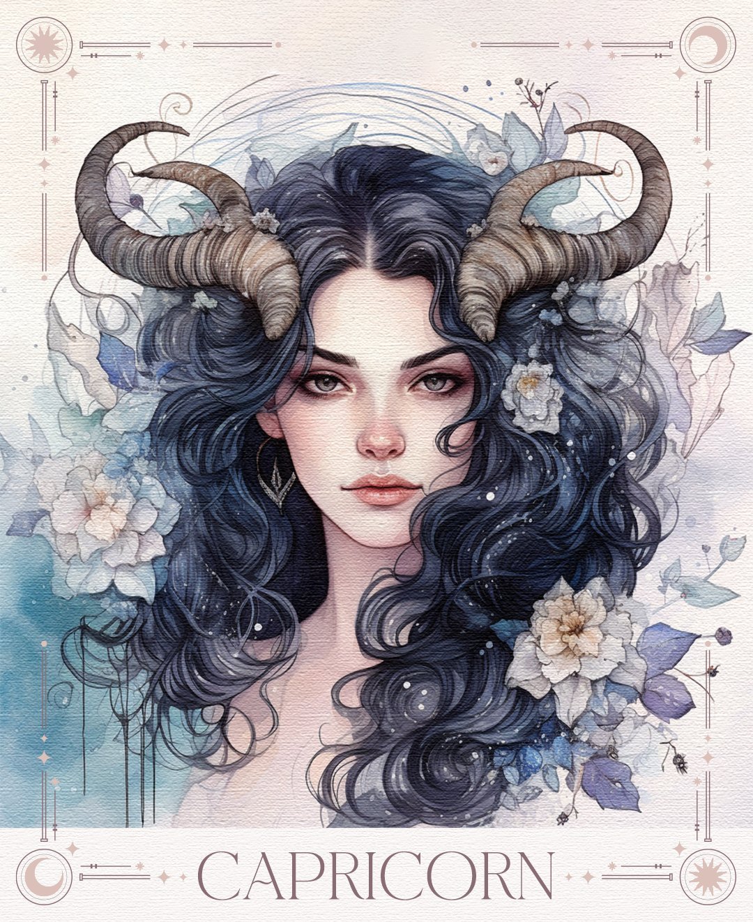 Capricorn zodiac sign tarot illustration, weekly tarot prediction