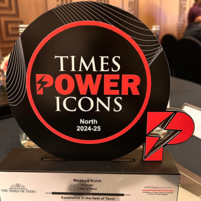 Maanya was honored with the Times Power Icon Award 2024–2025 for excellence in the field of Tarot, presented by Bollywood actress Malaika Arora