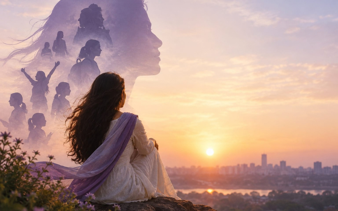 Women standing together for safety, equality and change against violence toward women in India